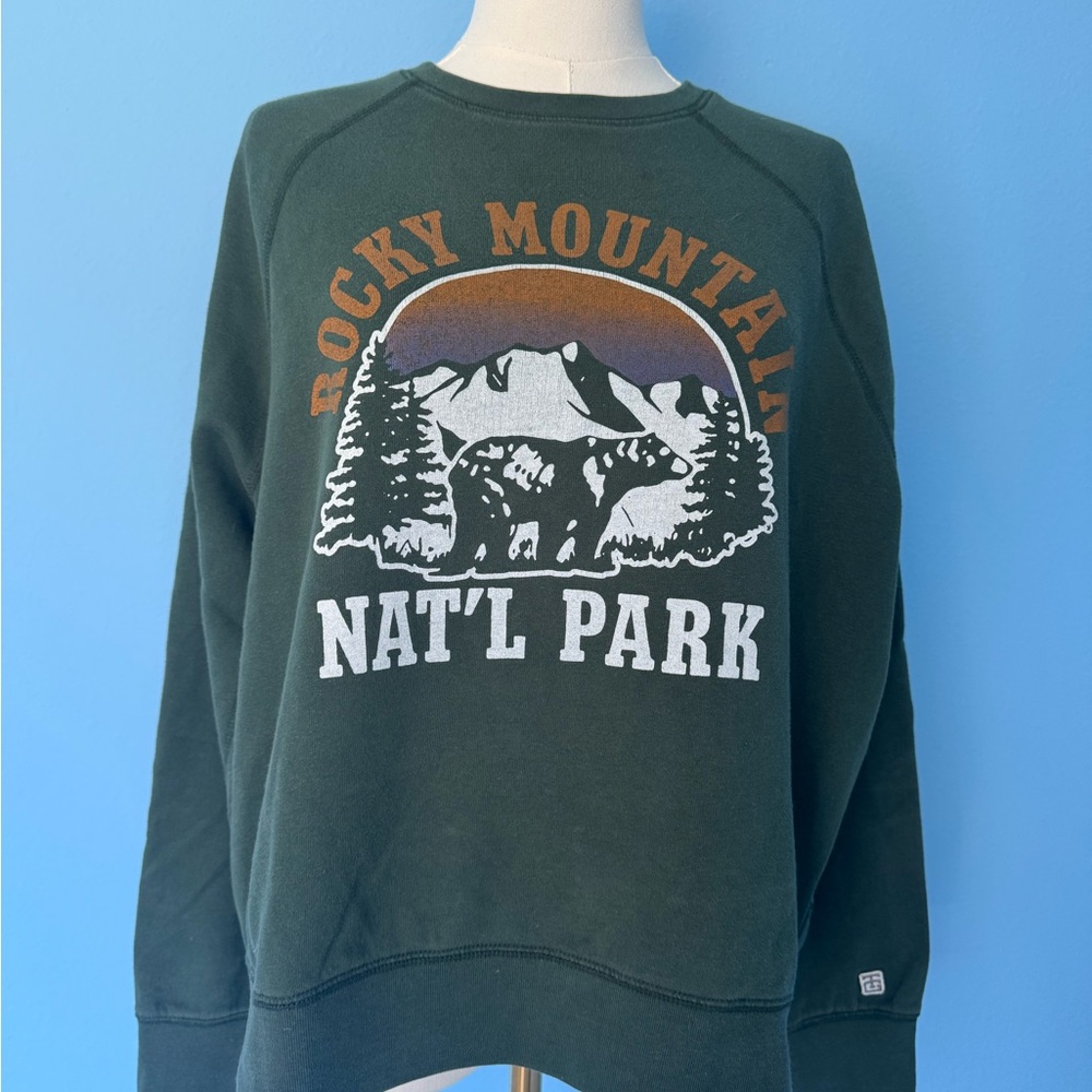 American Eagle Outfitters Green Crewneck Sweatshirt